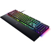 Razer BlackWidow V4 Mechanical 6 Dedicated Macro Keys Magnetic Wrist Rest Doubleshot ABS Keycaps Green Switches - Black product image