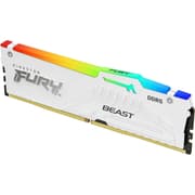 Kingston FURY Beast RGB 32GB (1 x 32GB) 6000MHz DDR5 Desktop Memory Infrared Sync Technology - White product image