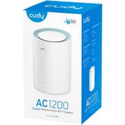 Cudy M1300 AC1200 Mesh WiFi Dual Band WiFi Router & Extender Gigabit Ports High Gain Antennas VPN Cloudflare Up to 100 Devices (1-Pack) product image