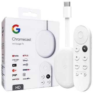 Chromecast with Google TV (HD) Streaming Stick Entertainment on Your TV w/ Voice Search Watch Movies, Shows, and Live TV in 1080p HD - Snow