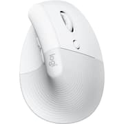 Logitech Lift Vertical Ergonomic Mouse Wireless, Bluetooth Quiet clicks 4 buttons For Windows/macOS/iPadOS, Laptop, PC - Off White product image