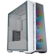 Cooler Master MasterBox 520 Mesh White Edition Airflow Mesh Front Panel Tempered Glass Panel 3x ARGB Lighting Fans product image