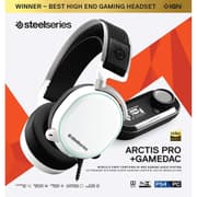 SteelSeries Arctis Pro + GameDAC Wired Certified Hi-Res Audio Dedicated DAC & Amp - for PS5/PS4 and PC - White product image