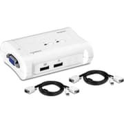 TRENDnet TK-207K 2-Port USB KVM Switch & Cable Kit 2048 x 1536 Resolution Device Monitoring, Auto-Scan For Windows and Linux product image