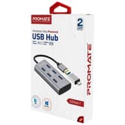 Promate EzHub-7 7 In 1 Aluminium Alloy Powered USB Hub 7 USB 3.0 Ports USB-C Adaptor 5Gbps Transfer Rate Data & Charge product image