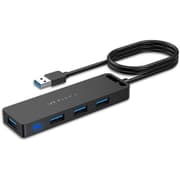 VENTION CHTBB 4-Port USB 3.0 Hub 3FT Ultra-Slim Data USB Splitter Charging - Black product image
