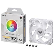 ASUS TUF Gaming TF120 ARGB Fan 3Pin LEDs Blade 120mm PWM Control For Computer Case & Liquid Radiator - White product image