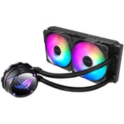 ASUS ROG Strix LC II 240 ARGB AIO Liquid Cooler 240mm Support Intel & AMD 2x 120mm 4-pin PWM Addressable RGB Fans - Black product image