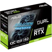 ASUS Dual NVIDIA GeForce RTX 3060 V2 OC Edition 12GB GDDR6 Gaming Graphics Card product image