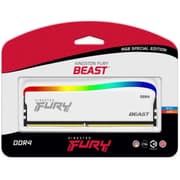 Kingston FURY Beast RGB 16GB (1 x 16GB) 3600MHz DDR4 RAM Special Edition - White product image