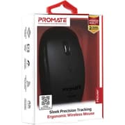 Promate Hover Wireless Mouse 2.4Ghz Ergonomic Precision Tracking Optical Mouse w/ USB Nano Receiver 3 Adjustable Dpi Levels - Black product image