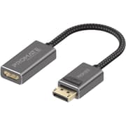 Promate MediaLink-DP DisplayPort to HDMI Adapter with Gold Platted Connectors Nylon Cable Uni-Directional Display product image