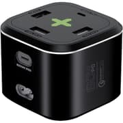Promate PowerCube-PD80 USB-C Charging Station Multi-Port 60W/20W Dual USB-C 2.4A Dual USB & Quick Charge 3.0 Ports product image
