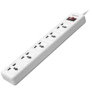 Huntkey SSZ501 Universal Power Strip 5x Outlet AC 220-240V Surge Protector 3M - White product image