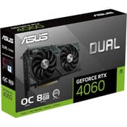 ASUS Dual GeForce RTX™ 4060 OC Edition 8GB GDDR6 PCIe 4.0 DLSS 3 Axial-tech Fan Design 0dB Technology product image