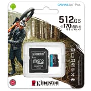 Kingston 512GB microSDXC Canvas Go Plus 170MB/s Read UHS-I C10 U3, V30 Memory Card product image