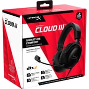 HyperX Cloud III Wired Angled 53mm Drivers DTS Memory Foam Durable Frame Ultra-Clear 10mm Mic USB-C & USB-A 3.5mm For PC, PS5, Xbox Series X|S - Black product image