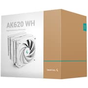 DeepCool AK620 White CPU Air Cooler Mighty 260w TDP 6 Copper Heat Pipes Dual-Tower CPU Cooler w/ FK120 Fans 120mm PWM 1850RPM product image