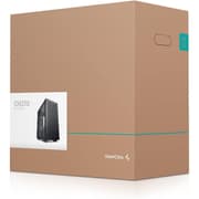 DeepCool CH370 Micro ATX Gaming Computer Case 120mm Rear Fan Ventilated Airflow Design Built-In Headphone Stand - Black product image