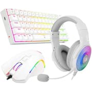 REDRAGON S129W GAMING 3 IN 1 COMBO ( K630 Mechanical Red Switches Keyboard + H350 Pandora 2 Heatset + M607 Griffin Mouse ) - White product image