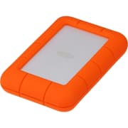 LaCie Rugged Mini 1TB External Portable HDD USB 3.0 USB 2.0 Compatible Drop Shock Dust Rain Resistant Shuttle Drive For Mac & PC - Orange product image