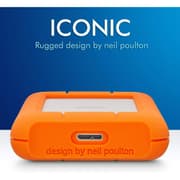 LaCie Rugged Mini 5TB External Portable HDD USB 3.0 USB 2.0 Compatible Drop Shock Dust Rain Resistant Shuttle Drive For Mac & PC - Orange product image