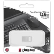 Kingston DataTraveler Micro 128GB USB Flash Drive Ultra-Small Premium Metal Design USB 3.2 Gen 1 Speeds up to 200MB/s product image