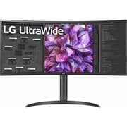 LG 34WQ75C-B 34" IPS Curved UltraWide™ QHD HDR 10 Built-in-KVM-Monitor & Speakers with USB Type-C™ & LAN (RJ-45) - Black product image
