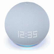 Amazon Echo Dot (5th Gen, 2022 release) With Clock Bigger Vibrant Sound Helpful Routines & Alexa - Cloud Blue product image