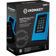 Kingston Ironkey Vault Privacy 80 7.6TB External SSD Type-C XTS-AES Encrypted Touch Screen FIPS 197 product image