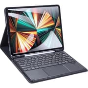DUX DUCIS TK Series Bluetooth Keyboard Leather Case with Touchpad & Smart Sleep Function For iPad Pro 12.9" (2020/2021/2022) English Layout - Black product image