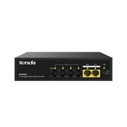 Tenda SG106PC 4-Port Gigabit PoE Switch with 2-Port Gigabit Uplink 802.3af Compliant 45W Built-in Power Unmanaged Metal Case product image