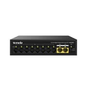 Tenda SG110PC 8-Port Gigabit PoE Switch with 2-Port Gigabit Uplink 802.3af Compliant 100W Built-in Power Unmanaged Metal Case product image