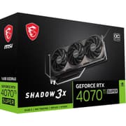 MSI GeForce RTX™ 4070 Ti SUPER 16G SHADOW 3X 16GB GDDR6X OC Edition PCI Express 4.0 ATX Video Card product image