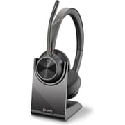 Poly Voyager 4320 USB-A Wireless Headset Passive Noise Cancellation Up to 24 Hours Talk Time (Teams Certified) For PC/Mac/Mobile w/ BT700 Adapter & Charging Stand product image