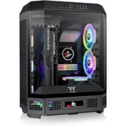 Thermaltake The Tower 600 Mid-Tower 3 Tempered Glass Panels Hidden-Connector Support Motherboard Rotational PCI-e Slots - Black product image