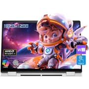 HP Envy X360 14 (2024) 14-fa0013dx NEW AMD Ryzen 5 8640HS 6-Cores Built-in AI 2-in-1 Touch Display w/ 360° Touch Display & Fast Charge - Glacier Silver product image