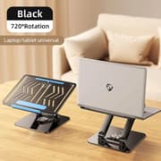 RTAKO RS-CP84S Laptop Stand 3-Level Adjustable Laptop Stand With 360 3D Roating Base - Black product image