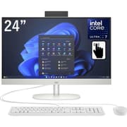 HP All-in-One 24-cr1003ne PC (2024) NEW Intel Core Ultra 7 12-Cores w/ 24" IPS Full HD 99% sRGB Touch Display & DDR5 Memory - White product image