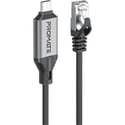Promate Clink-RJ45 Ultra-Fast Ethernet to USB-C Adapter Cable with 1000Mbps RJ45 Input 5M Tangle-Free Cable Seamless USB-C 3.2 Output for High-Speed Internet product image