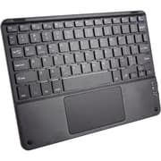 Wireless Bluetooth Keyboard, Ultra Slim Rechargeable Portable Cordless Keyboard with Touchpad 10 Inch Wireless Keyboard for iOS, Android, Windows, iPad, iPhone, Samsung (Black) product image