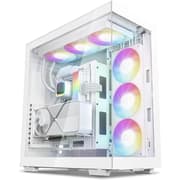 DeepCool CH780 ATX+ Panoramic Dual Chamber w/ Vertical Mount & Gen 4 Riser Cable Tempered Glass 3x Trinity 140mm ARGB Fans - White product image
