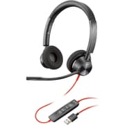 Poly Blackwire 3320 Wired Dual-Ear Boom Mic USB-A Noise-Canceling Mic For PC & Mac Works with Teams (Certified) product image