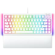 Razer BlackWidow V4 75% Mechanical Hot-swappable Compact & Durable Chroma MF Roller & Media Keys Wrist Rest Orange Tactile Switches - White product image