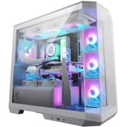 MSI MAG PANO M100R PZ Micro ATX Case Support Back-Connect Motherboard 270-degree Panoramic Display 4x ARGB Fans - White product image