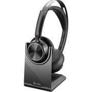 Poly Voyager Focus 2 Microsoft Teams Certified USB C & Bluetooth Active Noise Canceling For PC/Mac/Mobile Headset w/ charging stand & USB-C/A Adapter product image