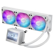 ASUS ROG Ryujin III 360 ARGB White All-in-one Liquid CPU Cooler 360mm Radiator Asetek 8th Gen Pump w/ 3X Magnetic 120mm ARGB Fans & 3.5” LCD Display product image