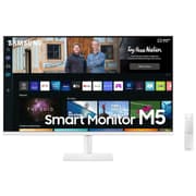 SAMSUNG 32" M5 Full HD Smart Monitor w/ Speakers Remote 1 Billion Color Bluetooth Smart TV Apps Samsung TV Plus & Dex - White product image
