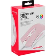 HyperX Pulsefire Core RGB Light Effects & Macro Customization Pixart 3327 Sensor up to 6,200DPI 7 Programmable Buttons Weight 87g - White/Pink product image