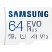 SAMSUNG EVO Plus w/ SD Adaptor 64GB Micro SDXC Memory Card Up to 130MB/s For Gaming Devices Android Tablets & Smart Phones product image